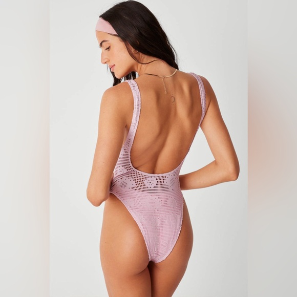 NWT PAMELA ANDERSON Pamela Cheeky One Piece Swimsuit - Pink Dream - Picture 2 of 10